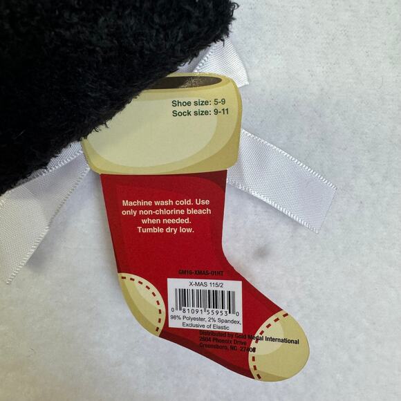 2 pairs Festive Women Christmas socks-Holly & penguin fits shoe size 5-9 NEW - Picture 3 of 3